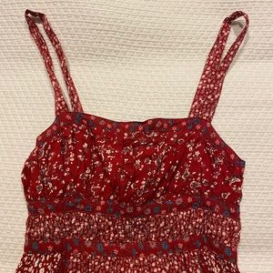 Free People Yesica Maxi Dress Red